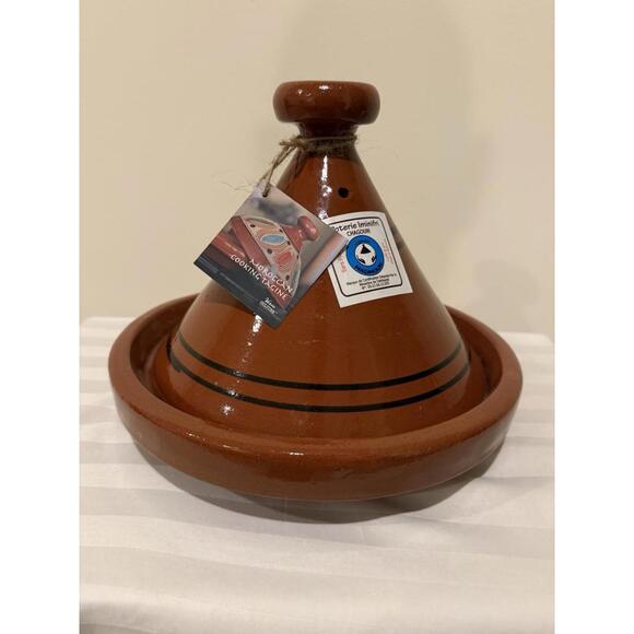 Moroccan Cooking Tagine Pot Tajine Lead Free Terra Cotta glazed Large 12